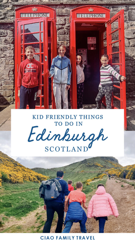 Family in Edinburgh Scotland